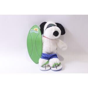 Peanuts, Snoopy Surf, Plush, Dog, Green Surfboard, Camp Snoopy, ~ 251013-WH 1373